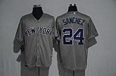 New York Yankees #24 Gary Sanchez Gray New Cool Base Stitched Jersey,baseball caps,new era cap wholesale,wholesale hats